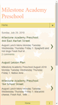 Mobile Screenshot of milestone-preschool.com